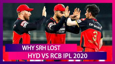 Hyderabad vs Bangalore IPL 2020: 3 Reasons Why Hyderabad Lost To Bangalore