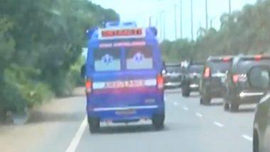 Andhra Pradesh CM Jagan Mohan Reddy Slows His Convoy, Makes Way For Ambulance Carrying Injured Person (Watch Video)