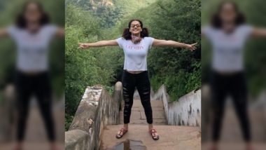 Taapsee Pannu Enjoys Hiking in the Outskirts of Jaipur, Says ‘All We Actually Need Is Some Peace’ (View Post)