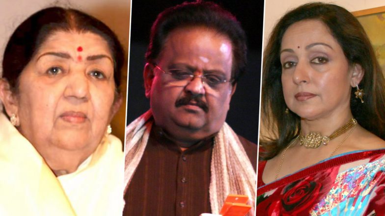 RIP SP Balasubrahmanyam: Lata Mangeshkar, Hema Malini and Other Celebs Pay Condolences to the Singing Legend