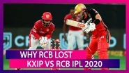 Punjab vs Bangalore IPL 2020: 3 Reasons Why Bangalore Lost To Punjab