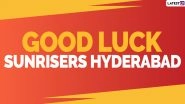 Sunrisers Hyderabad Dream11 IPL 2020 Wishes & HD Images: Greetings, Wallpapers, Messages and SMS to Wish SRH in Indian Premier League Season 13