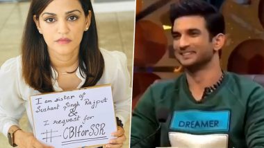 Sushant Singh Rajput’s Sister Shweta Shares Video of the Late Actor; Questions 'How Long Will It Take to Find the Truth?'