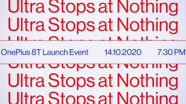 OnePlus 8T India Launch Date Officially Announced