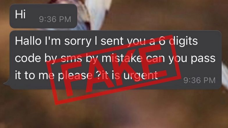 WhatsApp User Receives Message Seeking 9-Digit Code 'Sent Via SMS By Mistake', Mumbai Police Say 'Don't Entertain Such Messages'
