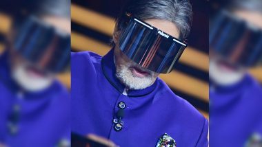 Amitabh Bachchan Wears A Face Shield As He Shoots For Kaun Banega Crorepati 12, Veteran Actor Requests Fans To Stay Safe Amid COVID-19 Pandemic