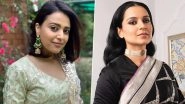 Swara Bhasker Reacts to Kangana Ranaut&rsquo;s Reply on Jaya Bachchan&rsquo;s Parliament Speech (Read Tweet)