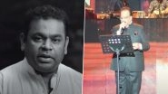 RIP SP Balasubrahmanyam: AR Rahman's Tribute To The Late Legendary Singer Will Take You On a Nostalgia Ride (Watch Video)