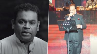 RIP SP Balasubrahmanyam: AR Rahman's Tribute To The Late Legendary Singer Will Take You On a Nostalgia Ride (Watch Video)