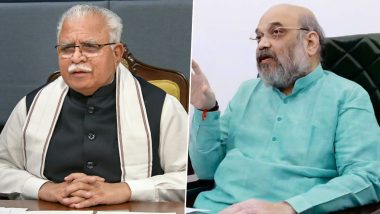 Haryana CM Manohar Lal Khattar Meets Amit Shah, Discusses Farm Bills Among Other Issues