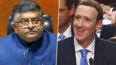 Facebook Row: IT Minister RS Prasad Writes to Mark Zuckerberg, Says Problematic When FB Employees Abuse PM Narendra Modi 'On Record'