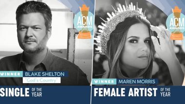 55th Academy Of Country Music Awards Winners List: Blake Shelton, Maren Morris And Others Win Big At The Annual Awards Show
