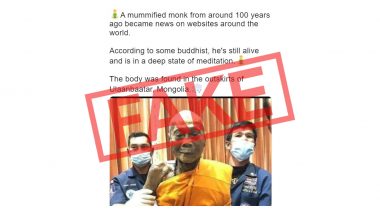 Dead Monk 'Smiling' Even 100 Years After Death? Here's a Fact Check as Fake News Goes Viral