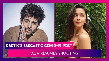 Kartik Aaryan’s Sarcastic Post About Record-Breaking COVID-19 Cases; Alia Bhatt Resumes Shooting