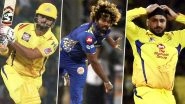 Suresh Raina, Lasith Malinga, Harbhajan Singh Opt Out of IPL 2020: List of Players Who Won't Take Part This Season and Their Replacements