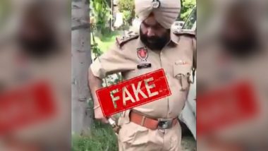 Video of Punjab Policeman Encouraging Consumption of Whiskey to Cure Coronavirus is Fake, Police Arrest 'Artist' For Spreading Rumours