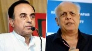 Subramanian Swamy Takes a Dig at Mahesh Bhatt Again, Asks Sadak 2 Director to Correct His Name in Police Records (Read Tweet)