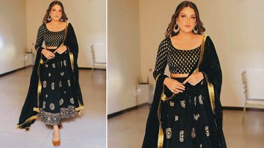 Bigg Boss 13 Beauty Himanshi Khurana Dazzles In a Shimmery Black Ethnic Attire! (View Pic)