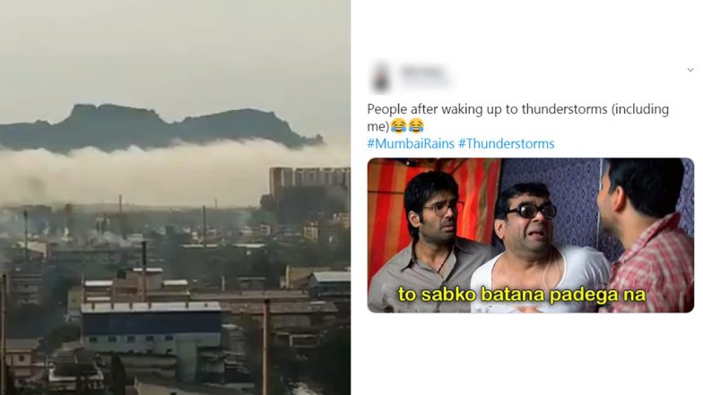 ‘Thor, is That You?’ #MumbaiRains Funny Memes and Jokes Trend on Twitter Again After People Wake Up to Intense Thundering and Lightning (See Pics and Videos)