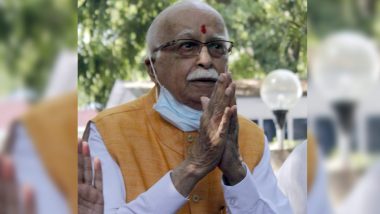 Babri Masjid Demolition Case: LK Advani Chants 'Jai Shri Ram' After Acquittal (Watch Video)