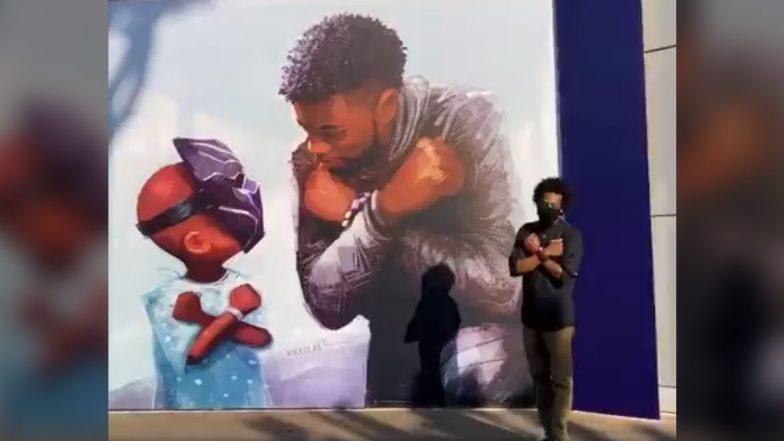 Chadwick Boseman’s Black Panther Mural at Disneyland Is a Beautiful Tribute to the Late Actor (Watch Video)