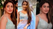 Surbhi Chandna as Bani From Naagin 5 Looks Glamorous In Powder Blue Saree! (View Pics)