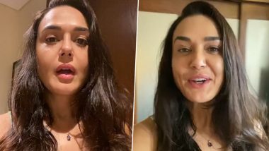 IPL 2020: KXIP Co-Owner Preity Zinta Talks About ‘Positivity’ After Reaching UAE to Accompany Her Team (Watch Video)