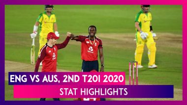 ENG vs AUS Stat Highlights, 2nd T20I 2020: Jos Buttler, Bowlers Power England To Series Win