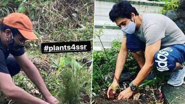 Sushant Singh Rajput's Friend Mahesh Shetty and Dil Bechara Director Mukesh Chhabra Plant Saplings in Memory Of the Late Actor (View Posts)