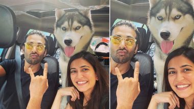 Lovebirds Kriti Kharbanda, Pulkit Samrat Go Out on a Long Drive With Their Pet Dog (View Post)