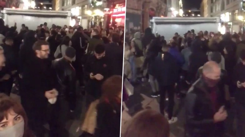 Social Distancing, Who? Huge Crowds Spill Out of Pubs and Gather for ‘Impromptu Party’ in UK Streets Followed by New COVID-19 Restrictions (See Pics and Videos)