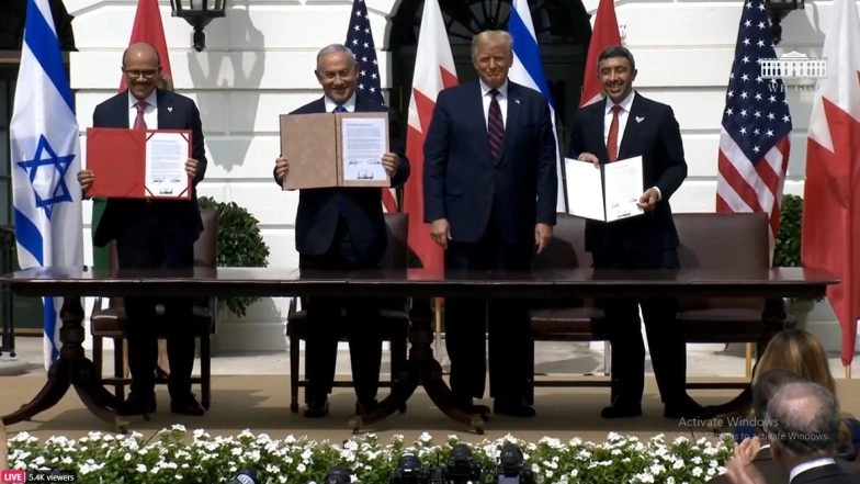 Abraham Accords Signing: As UAE, Bahrain and Israel Ink Deal, Donald Trump Says '5 or 6 More Middle East Countries' Will Sign Peace Agreement