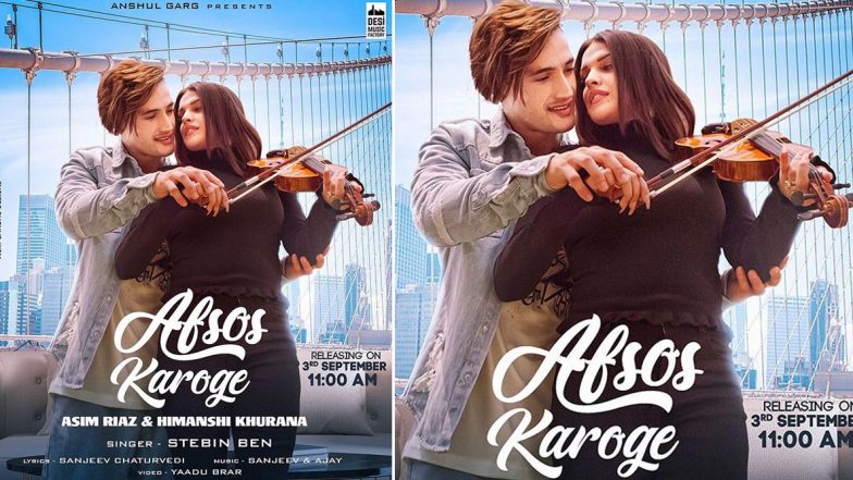 Afsos Karoge Song Poster: Himanshi Khurana Looks Totally In Love With Beau Asim Riaz!
