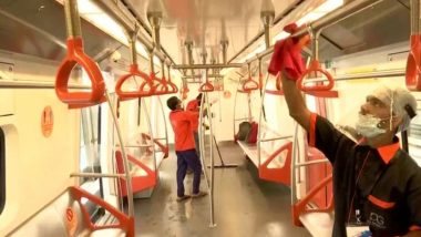 Unlock 4: Ahmedabad Metro Starts Sanitisation Ahead of Resumption of Services