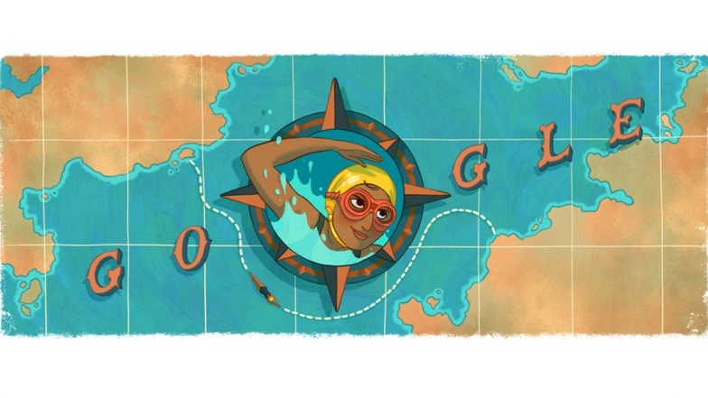 Arati Saha Google Doodle Celebrates the Long Distance Indian Swimmer's Achievement on Her 80th Birth Anniversary