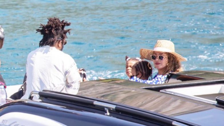Check Out These Lovely Pics Of Beyonce Enjoying A Yacht Ride With Daughters And Jay-Z During Her Birthday Vacay