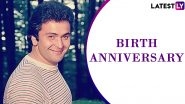 Rishi Kapoor Birth Anniversary: 8 Throwback Pics of the Late Actor That Will Make His Fans Miss His Screen Presence