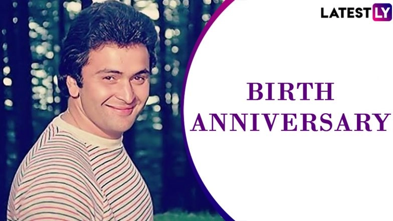 Rishi Kapoor Birth Anniversary: 8 Throwback Pics of the Late Actor That Will Make His Fans Miss His Screen Presence