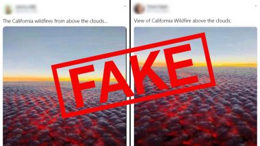 Picture of 'View of California Wildfire Above The Clouds' is Shared With a Fake Claim, Know Truth About This Viral Photo