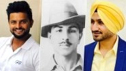 Bhagat Singh 113th Birth Anniversary: Harbhajan Singh, Suresh Raina, Shikhar Dhawan and Others From Cricket Fraternity Pay Tribute to the Freedom Fighter