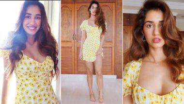 Disha Patani Is Letting Her Joy Burst Like the Pretty Yellow Sunflowers on Her Dress!