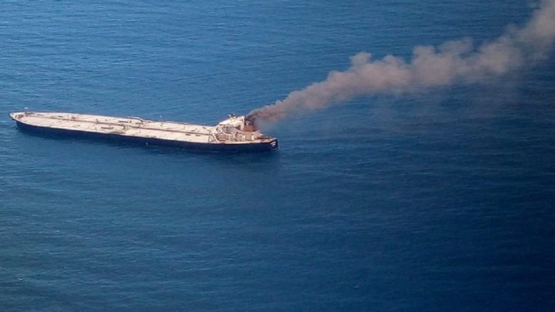 IOC's New Diamond Chartered Oil Tanker Continues to Blaze, Fire Fighting Operations on For 2nd Consecutive Day