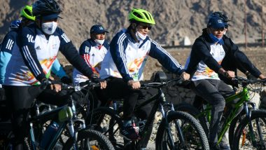 Kiren Rijiju Participates in Fit India Cyclothon in Ladakh