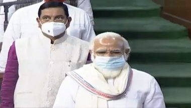 Monsoon Session of Parliament: For the First Time, Lok Sabha Members Sit in Rajya Sabha Chamber As House Meets Amid COVID-19