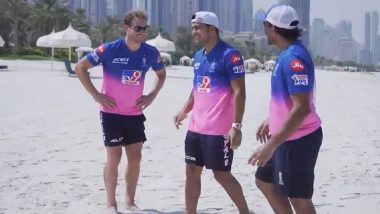 IPL 2020: Rajasthan Royals Reveal New Jersey in Dramatic Skydiving Video