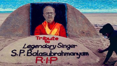 Sand Artist Sudarsan Pattnaik Pays Tribute to Late Singer Balasubrahmanyam
