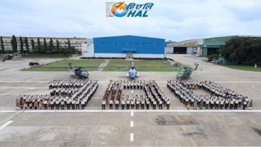 HAL Rolls Out 300th Dhruv Multi-Utility Advanced Light Helicopter in Bengaluru