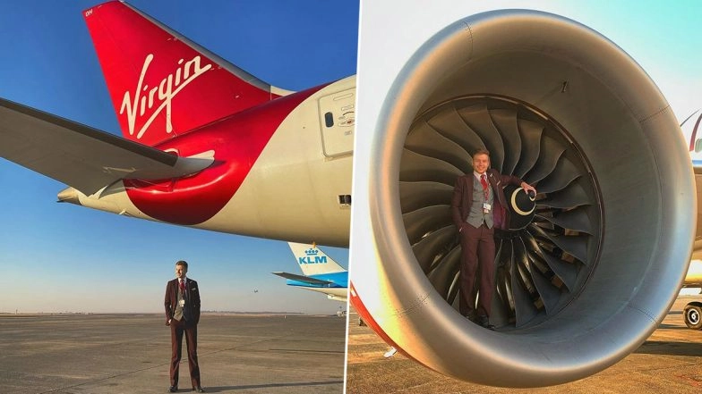 Flight Attendant Runs 20 Kms Inside Empty Plane at 36,000 Feet in Memory of Mom Who Died of Cancer, Raises $1,300 for Charity (See Pictures)