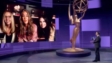 Emmys 2020: Jennifer Aniston, Lisa Kudrow And Courteney Cox Have A Friends Reunion (Watch Video)