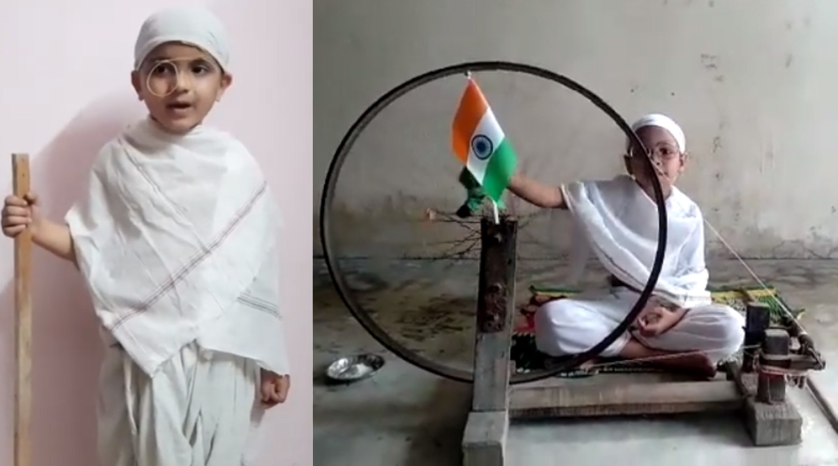Rent Buy Mahatma Gandhi Bapu Indian Leaders Kids Fancy Dress Costume